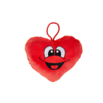 1713 PLUSH, SUPER SOFT, LAUGHING HEART 4ASS