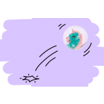 8623 BOUNCING BALL UNICORN 45MM