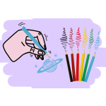 6066 COL PENCILS 6PCS SHORT SPACE