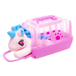 1862 PLUSH UNICORN W CAGE
