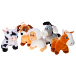 1943 PLUSH, STANDING FARM ANIMALS 5ASS