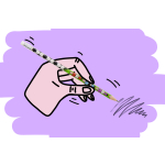 6497 PENCIL, FOOTBALL COLORED