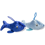 1755 PLUSH, SUPER SOFT, GLITTER DOLPHIN 2ASS