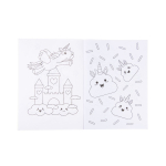 6852 COLORING BOOK W STICKERSHEET UNICORN L