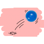 8630 BOUNCING BALL NEON 32MM