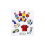9744 4ASS SHINY STICKERS FOOTBALL