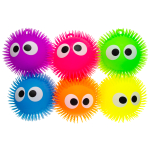 8386 PUFFER BALL W EYES 23CM °