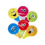 8436 SELF INFLATABLE EMOTION FACE FOIL BALLOON °°°