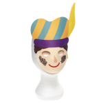 9683 SINTERKLAAS MASK IN FOAM, 3ASS