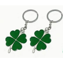9907 KEYCHAIN FOUR LEAF KLOVER