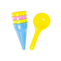 4651 5PCS ICECREAM BEACH SET NETBAG