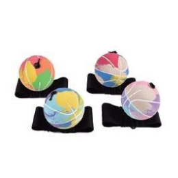 4711 BOUNCE BALL W WRISTBAND BASKET STYLE 6CM