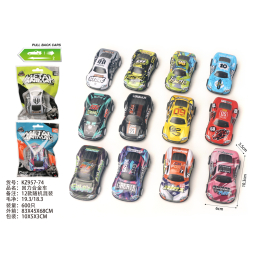 3062 METAL PULL BACK RACER CAR M