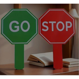 2303 GO/STOP POLICE SIGN PPH