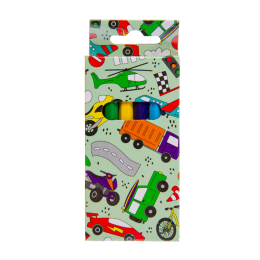 6076 COL PENCILS 6PCS SHORT VEHICLES