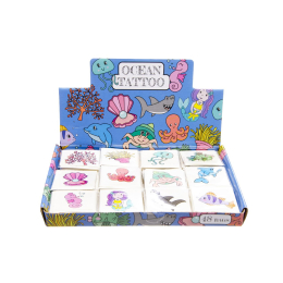 8482 12PCS TATTOO, SEA ANIMALS, DB