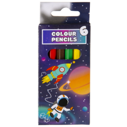6066 COL PENCILS 6PCS SHORT SPACE