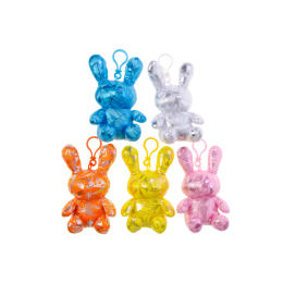 1951 PLUSH, METALLIC BUNNY WITH KC