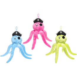 1652 PLUSH OCTOPUS PIRATE 3ASS °