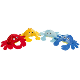 1645 PLUSH, SUPER SOFT, CRAB 4ASS