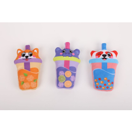 1986 PLUSH, SUPER SOFT, ANIMAL DRINK 3ASS