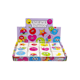 8489 12PCS TATTOO, EMOTION FACES DB
