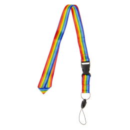 7006 NECKHOLDER/LANYARD RAINBOW °°