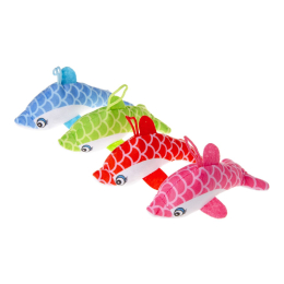 1703 PLUSH, SUPER SOFT, DOLPHIN SCALES 4ASS