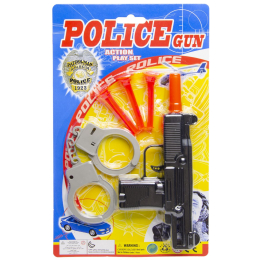 2272 POLICE GUN W DARTS & CUFFS BC