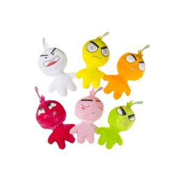 1708 PLUSH EMO-FIGURINES 6ASS