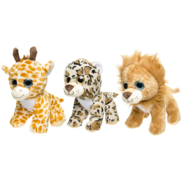 1706 PLUSH 3ASS WILD ANIMALS L