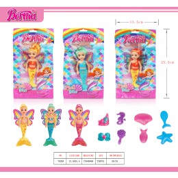 1146 MERMAID WITH WINGS & ACCESSOIRES IN COLOR BAG
