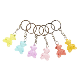 9906 KEYCHAIN TRANSPARANT BEAR