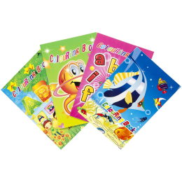 6853 COL BOOK 4ASS W STICKERS