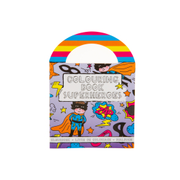6875 COL BOOK W STICKERS S SUPERHERO S