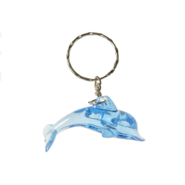 9866 KEYCHAIN BLUE DOLPHIN