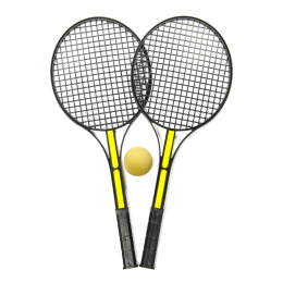 5129 TENNISSET BLACK W BALL NET