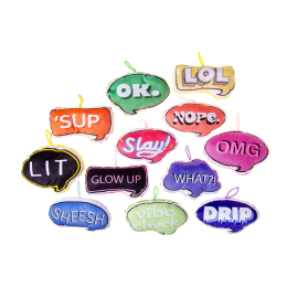 1912 PLUSH, SUPER SOFT, TEXT