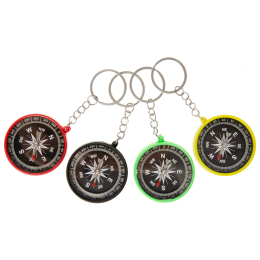 9859 KEYCHAIN COLORED COMPASS
