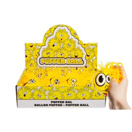 8389 PUFFER BALL W EMOTION FACES 10CM