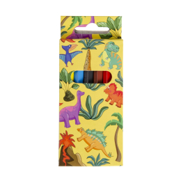 6062 COL PENCILS 6PCS SHORT DINO
