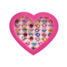 0431 RINGS HEARTSHAPED BOX