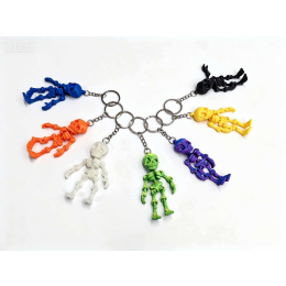 9903 LASER-CUT SKELETON KEYCHAIN IN COLOUR