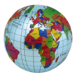 4849 9" PVC BALL, GLOBE