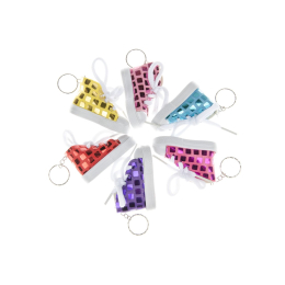 9986 KEYCHAIN BASKETBALL SHOE GLITTER