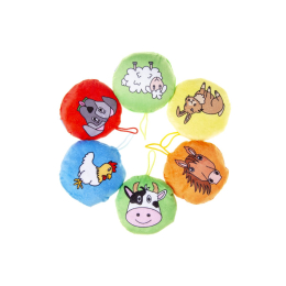 1877 PLUSH, SUPER SOFT, FARM ANIMAL ASSORTMENT