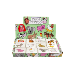 8481 12PCS TATTOO, FARM ANIMALS, DB
