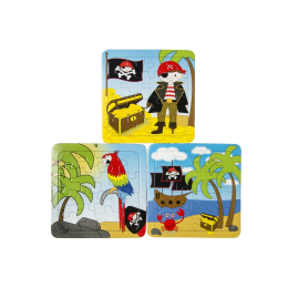 7356 3ASS PAPER PUZZLE PIRATE