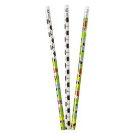 6497 PENCIL, FOOTBALL COLORED