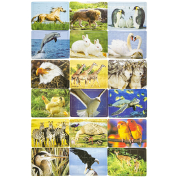 7339 PAPER PUZZLE 18ASS ANIMALS